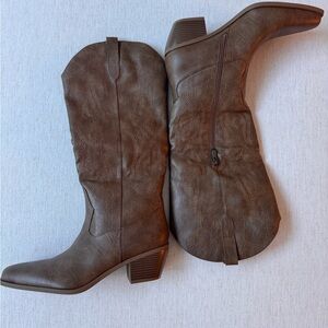 Brown Leather Women's Boots